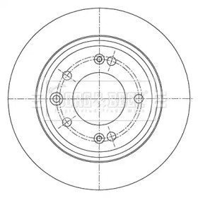 BORG & BECK bbd5450 -  Тормозной диск